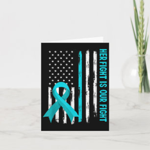 American Flag Her Fight Is My Fight Pots Syndrome Card