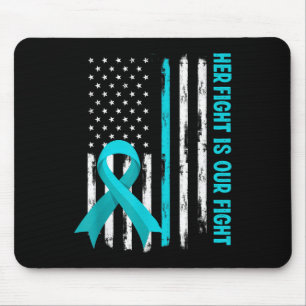 American Flag Her Fight Is My Fight Pots Syndrome Mouse Pad
