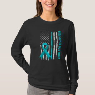 American Flag Her Fight Is My Fight Pots Syndrome T-Shirt