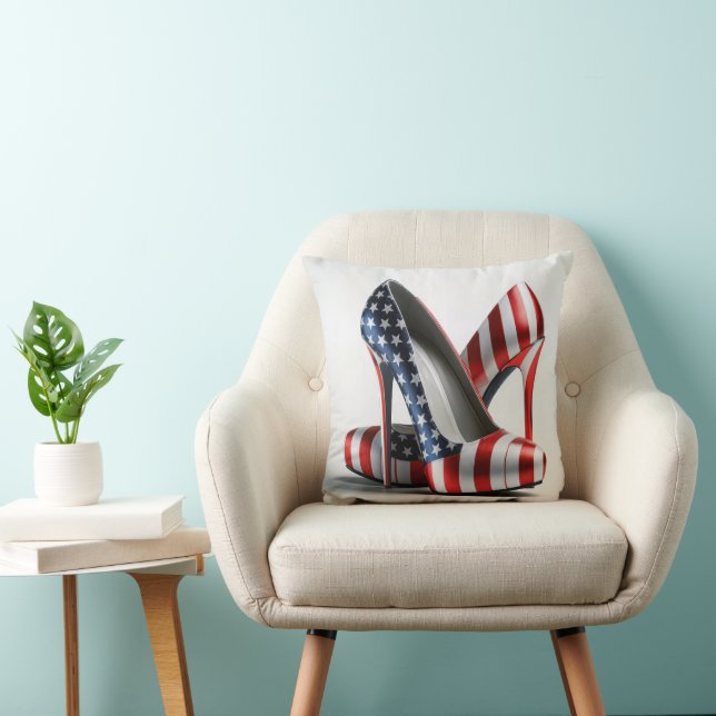 American Flag High Heels Cushion (Chair)