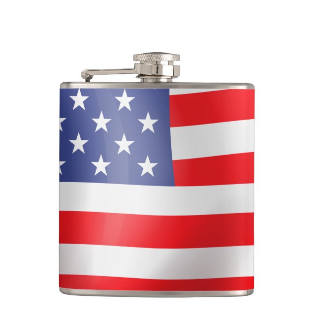 American Flag Hip Flask (Front)