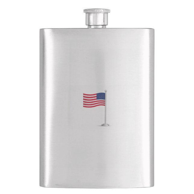 american flag hip flask (Front)