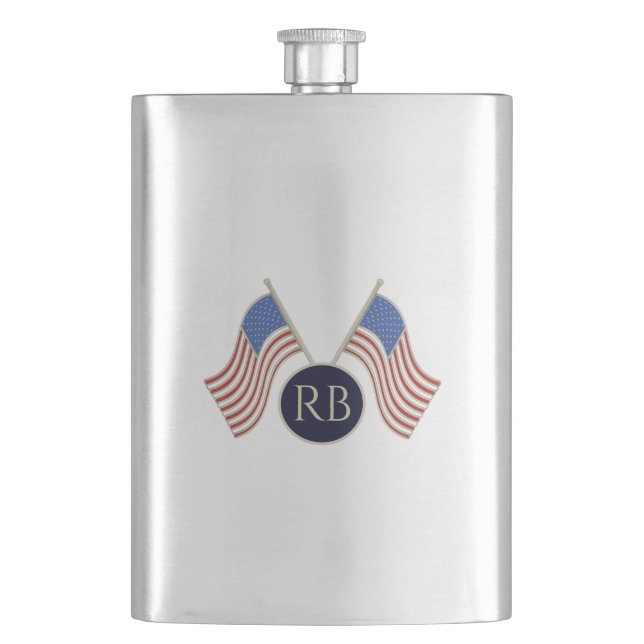 American Flag Hip Flask (Front)