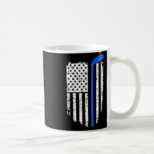 American Flag Hockey Patriotic Ice Hockey Player T Coffee Mug