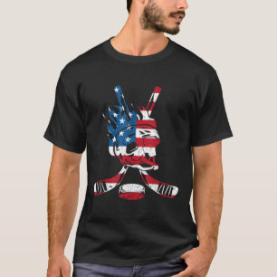 American Flag Hockey T-shirt_1.png  T-Shirt