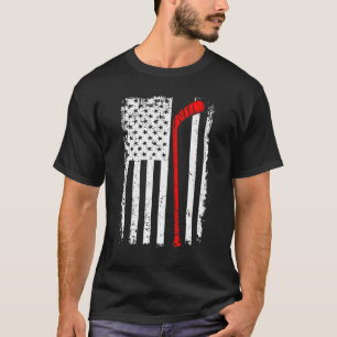 American Flag Hockey Team Retro Hockey Lover T-Shirt