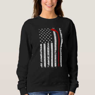 American Flag Hockey USA Patriotic Men Women Youth Sweatshirt