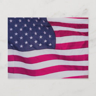 American Flag Holiday Postcard