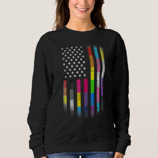 American Flag Homosexual Lgbt Lgbtq Flag 2022 Sweatshirt