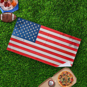  American Flag Horizontal Orientation Beach Towel