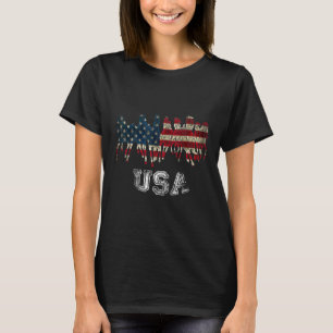 American Flag Horse Patriotic Usa T-Shirt