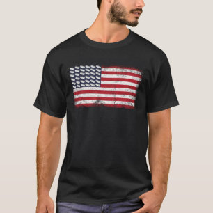 American Flag Hot Dog National Mustard Day T-Shirt