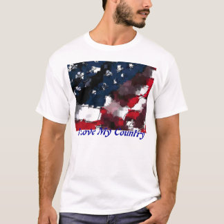 American Flag, I Love My Country T-Shirt