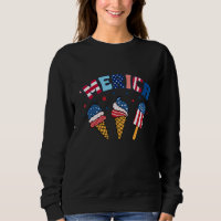 American Flag Ice Cream Cones 'Merica Ice Cream 4t