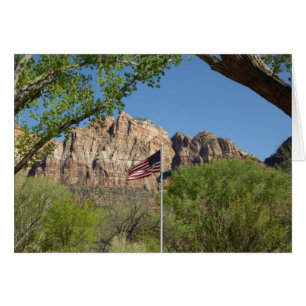 American Flag in Zion National Park II