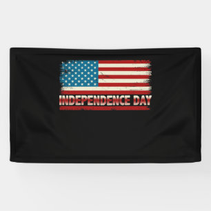 American Flag Independence Day for 4th of July Banner