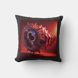 American Flag Infused Onto Mandelbrot Tube Cushion