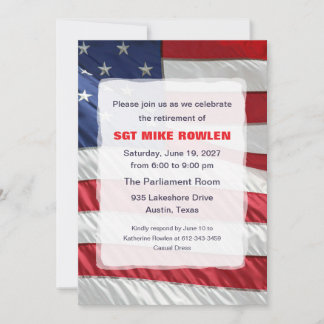 American Flag Invitation