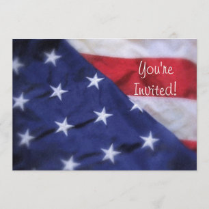 American Flag Invitation