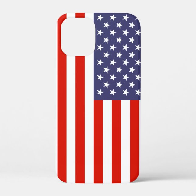 American flag iPhone 12 mini case (Back)