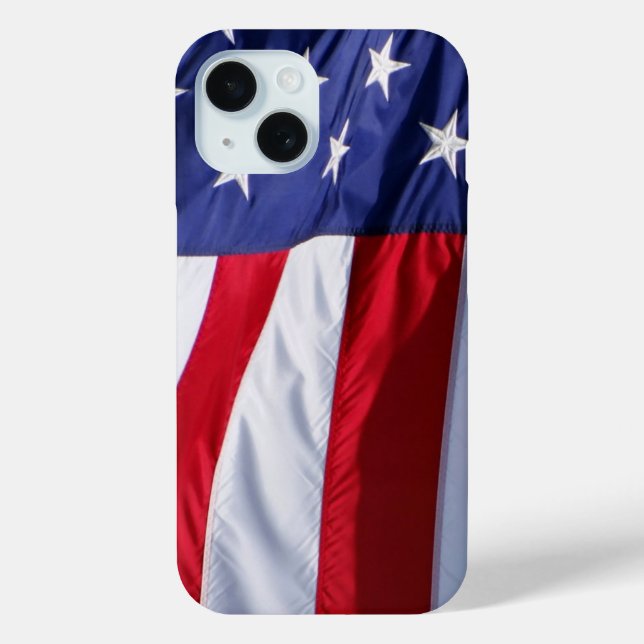 American flag iPhone 15 case (Back)