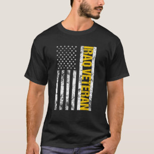 American Flag Iraq Veteran  Vintage Veterans Of Ir T-Shirt