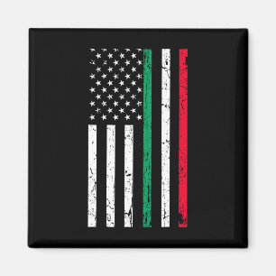 American Flag Italian American Pride 4th Of July Magnet