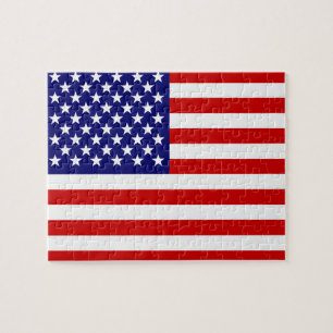 American flag jigsaw puzzle