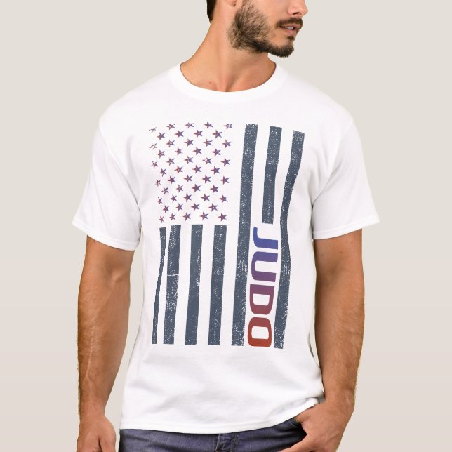 American Flag Judo T-Shirt (Front)