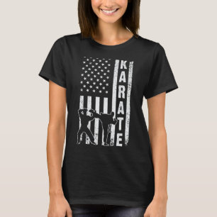 American Flag Karate For Men Women Karate 1 T-Shirt