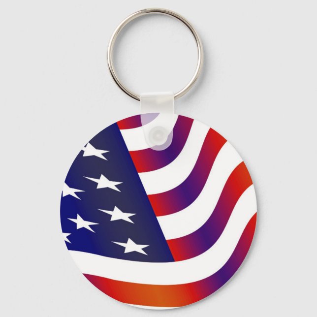 American Flag Key Ring (Front)