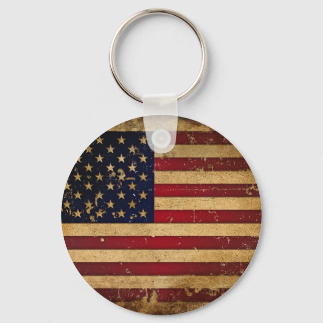 American Flag Key Ring (Front)