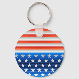 American Flag Key Ring