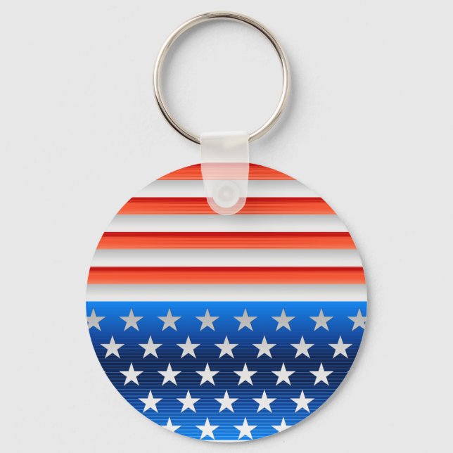 American Flag Key Ring (Front)