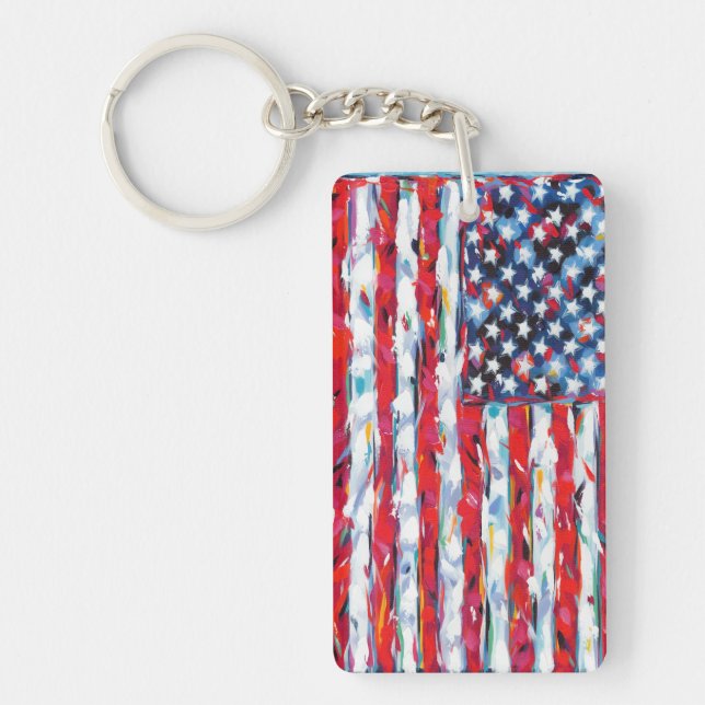 American Flag Key Ring (Front)