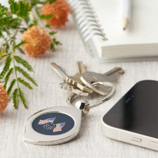 American Flag Key Ring