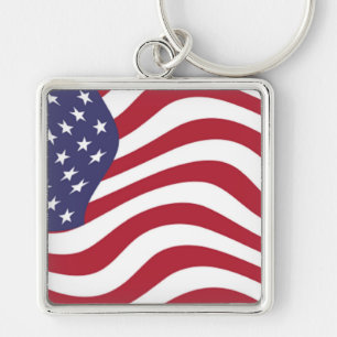AMERICAN FLAG KEY RING