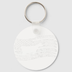American Flag  Key Ring