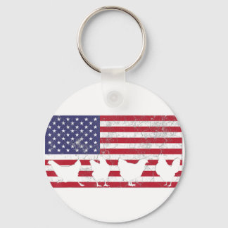 American Flag  Key Ring