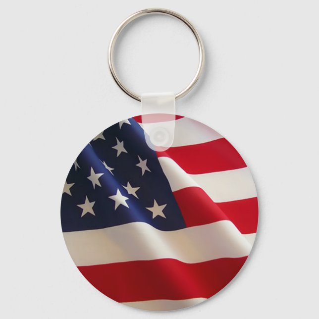 American Flag Key Ring (Front)