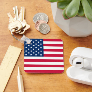 American Flag Keychain