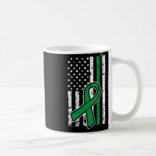 American Flag Kidney Disease Mental Health Scolios Coffee Mug