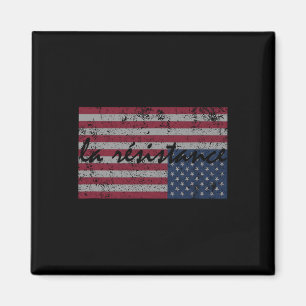 American Flag La Resistance Resist Upside Down Usa Magnet