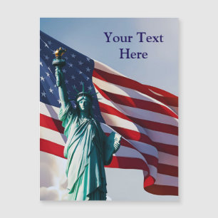American Flag Lady Liberty