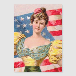 American Flag Lady Liberty Independence