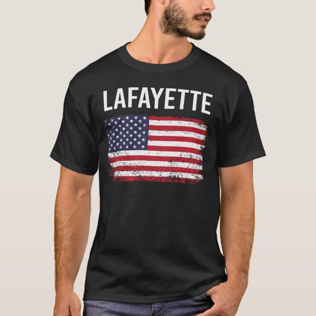 American Flag Lafayette T-Shirt (Front)