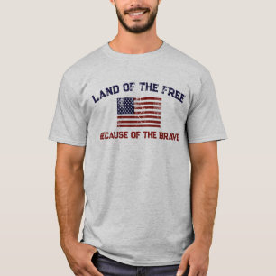 American Flag Land of the Free T-Shirt