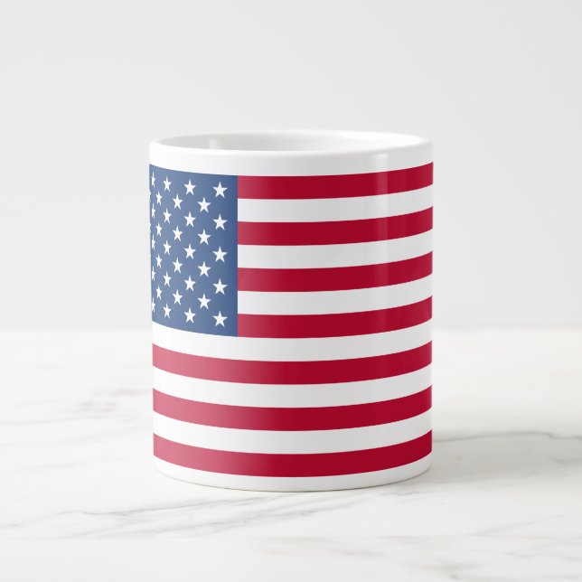 American Flag Large Coffee Mug (Front)