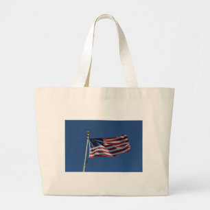 American Flag Large Tote Bag