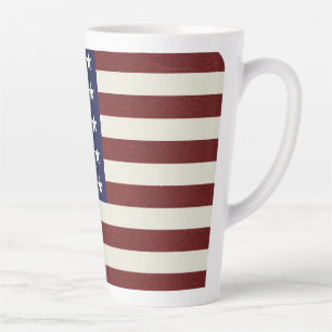 American Flag Latte Mug